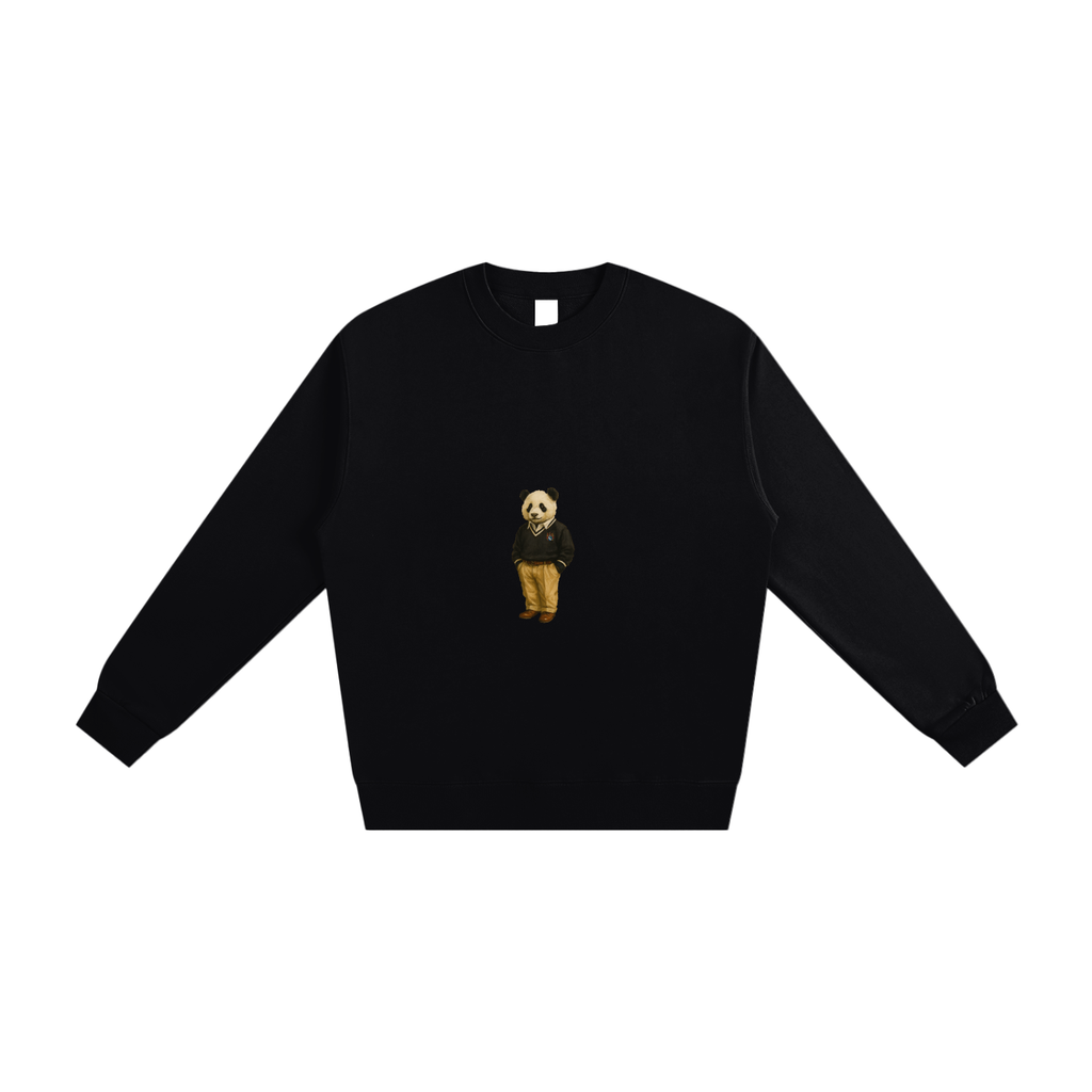 Charles Panda Cotton Sweatshirt - V Neck Charles