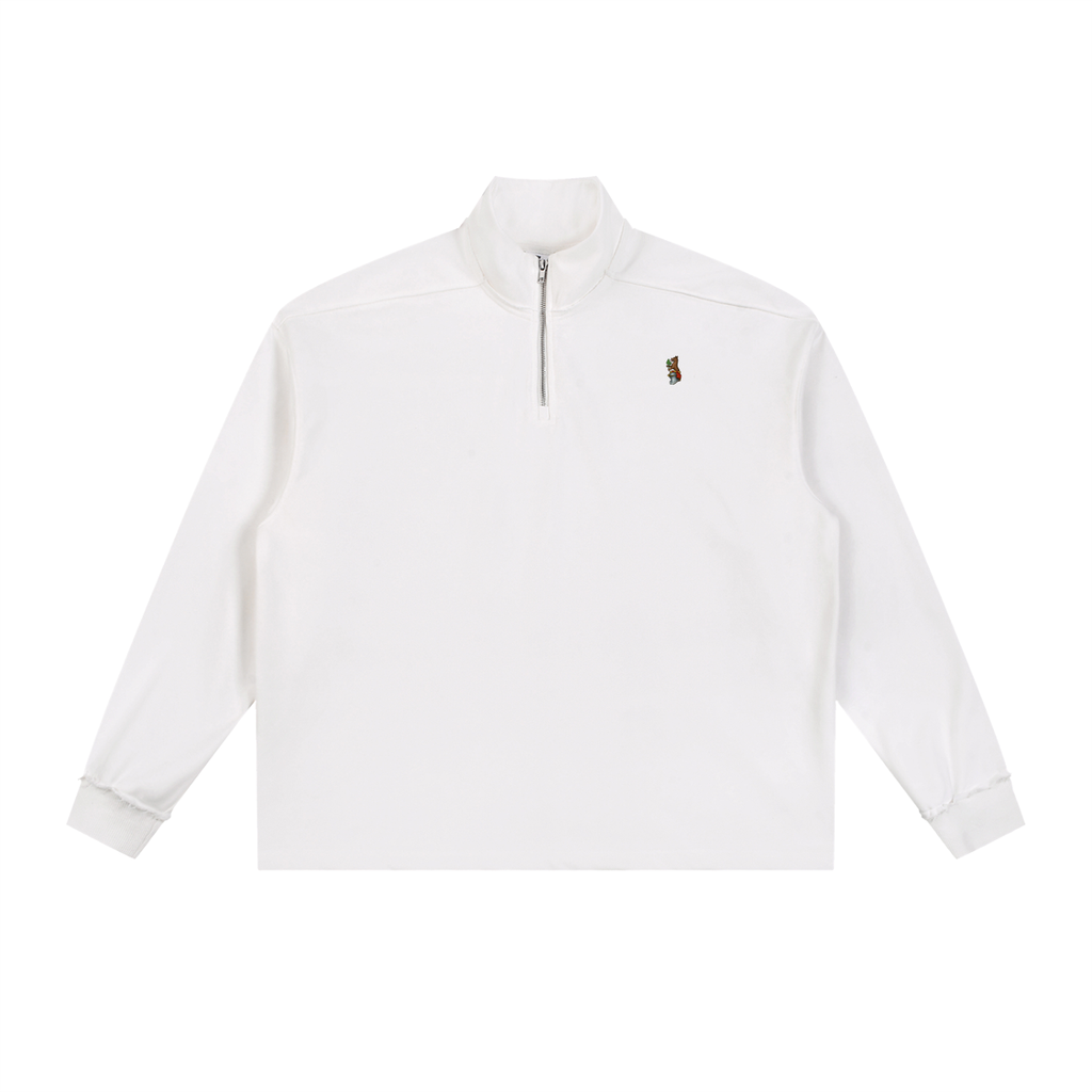 Norman Prince Crest Half-Zip - Beige