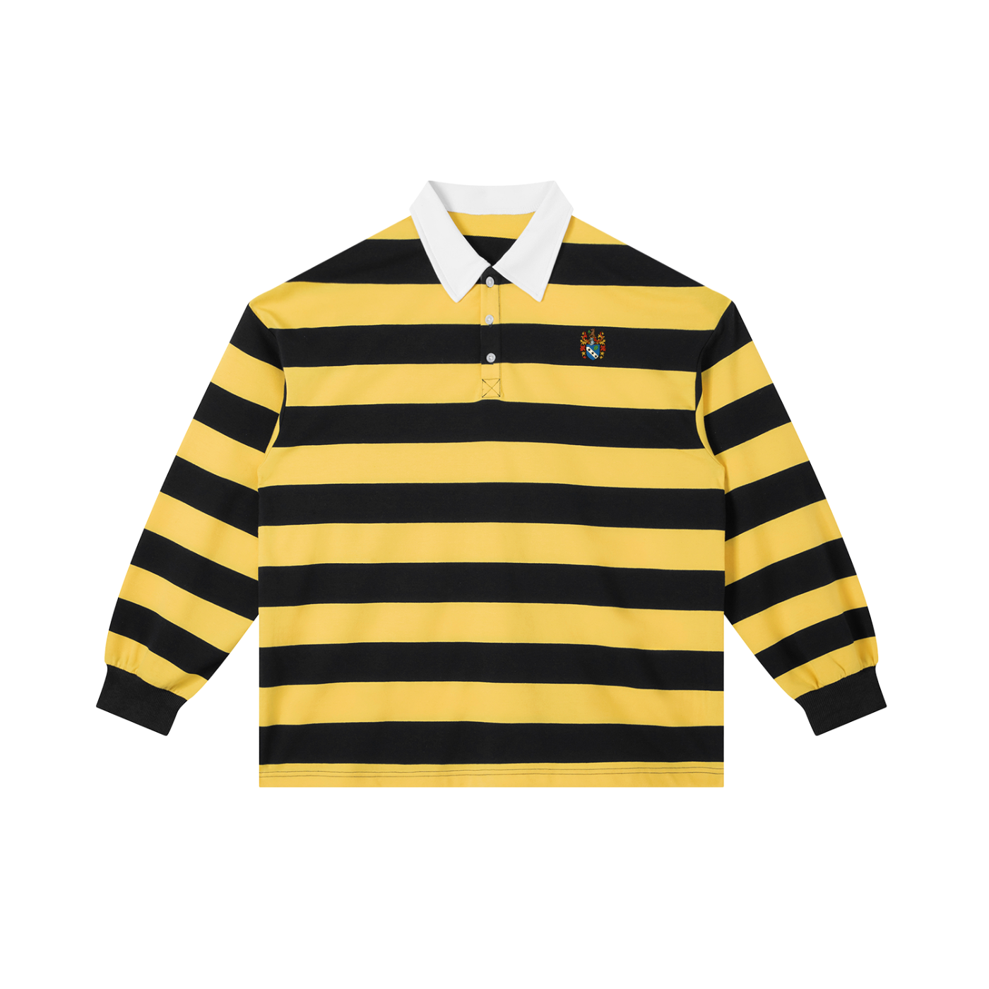 Block Stripe Polo Shirt - Yellow & Black