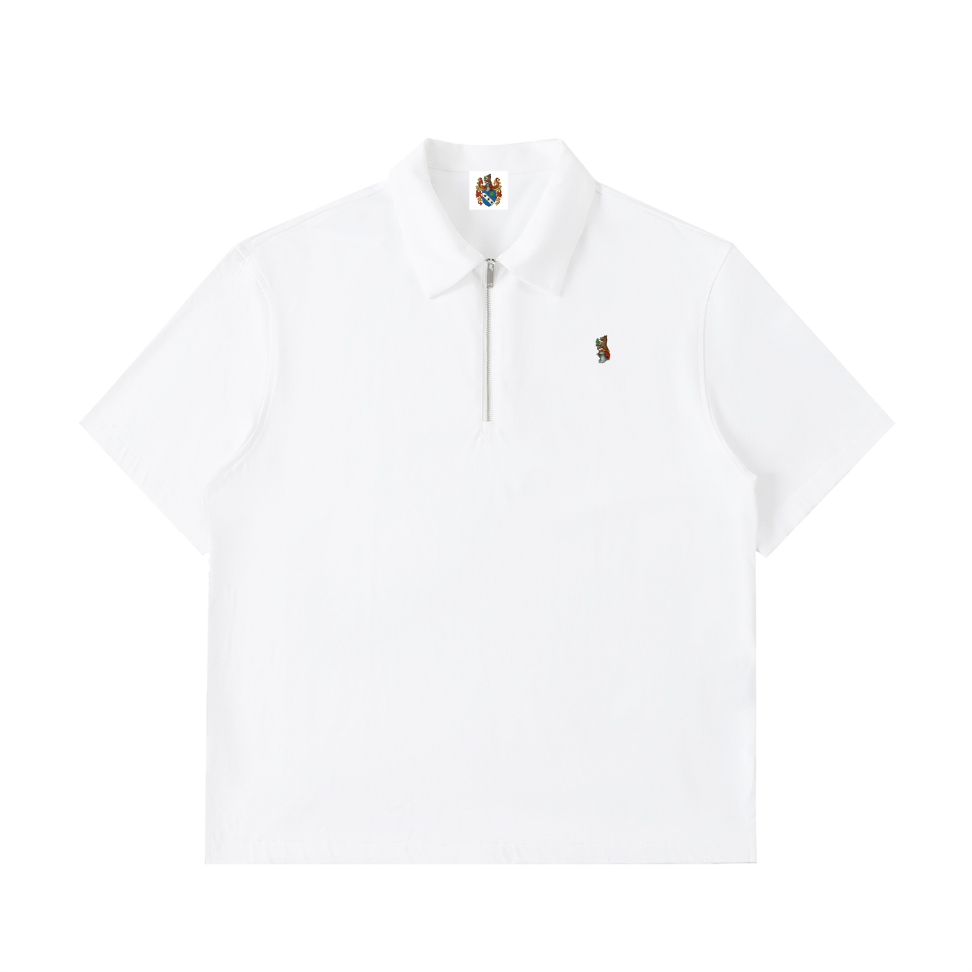 Half-Zip Cotton Polo Shirt
