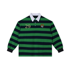 Block Stripe Rugby  Polo Shirt