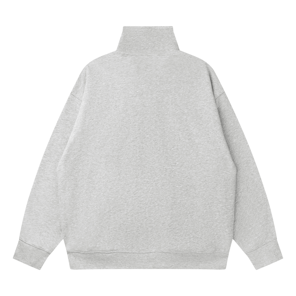 Cotton Drop Shoulder Quarter-Zip