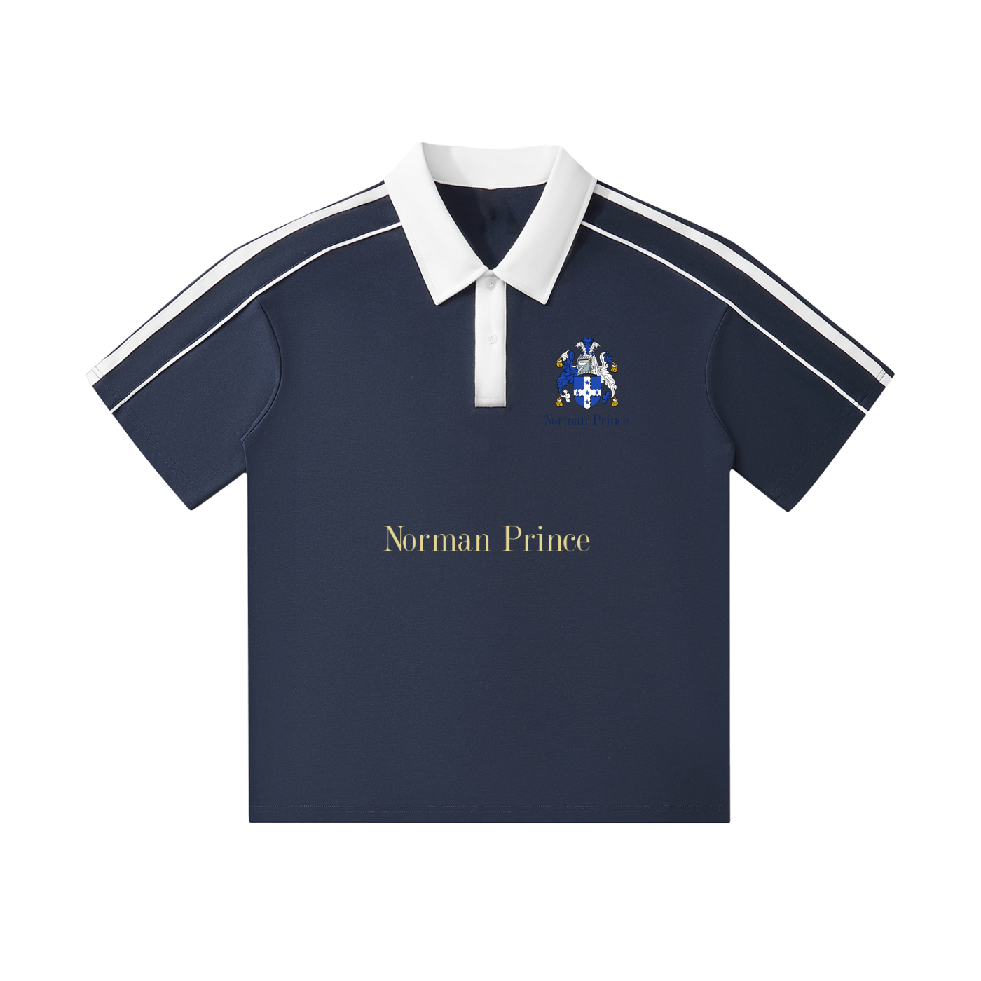 Norman Prince Contrast Collar Polo - Royal Blue