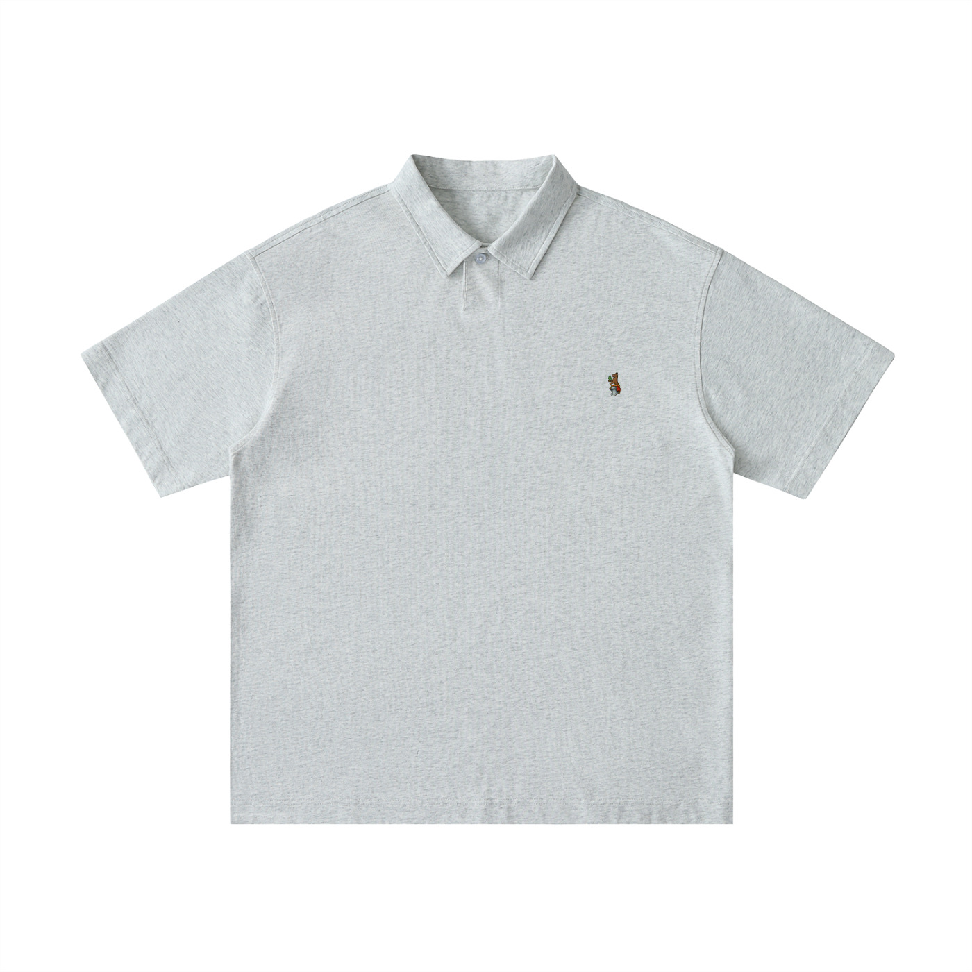 Crest Polo - Grey