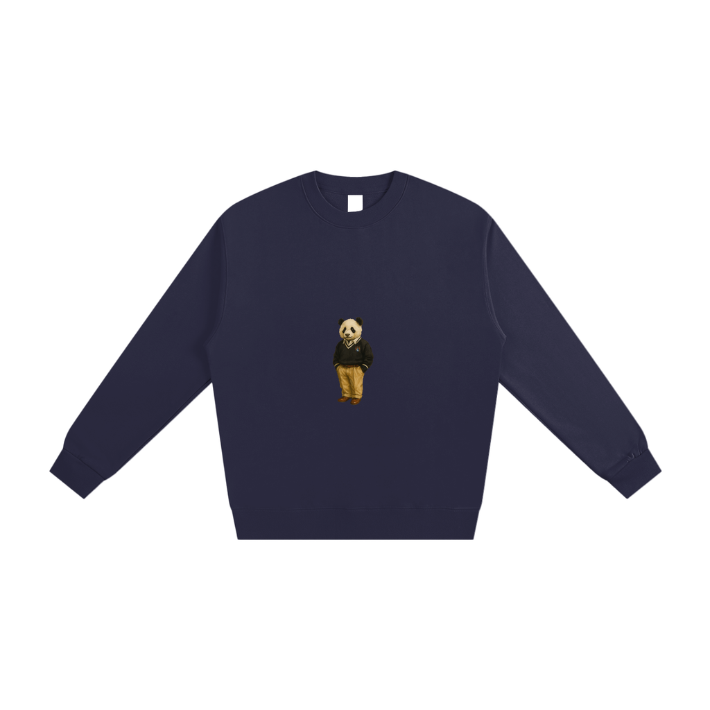 Charles Panda Cotton Sweatshirt - V Neck Charles
