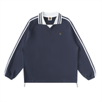 Striped Lapel Collar