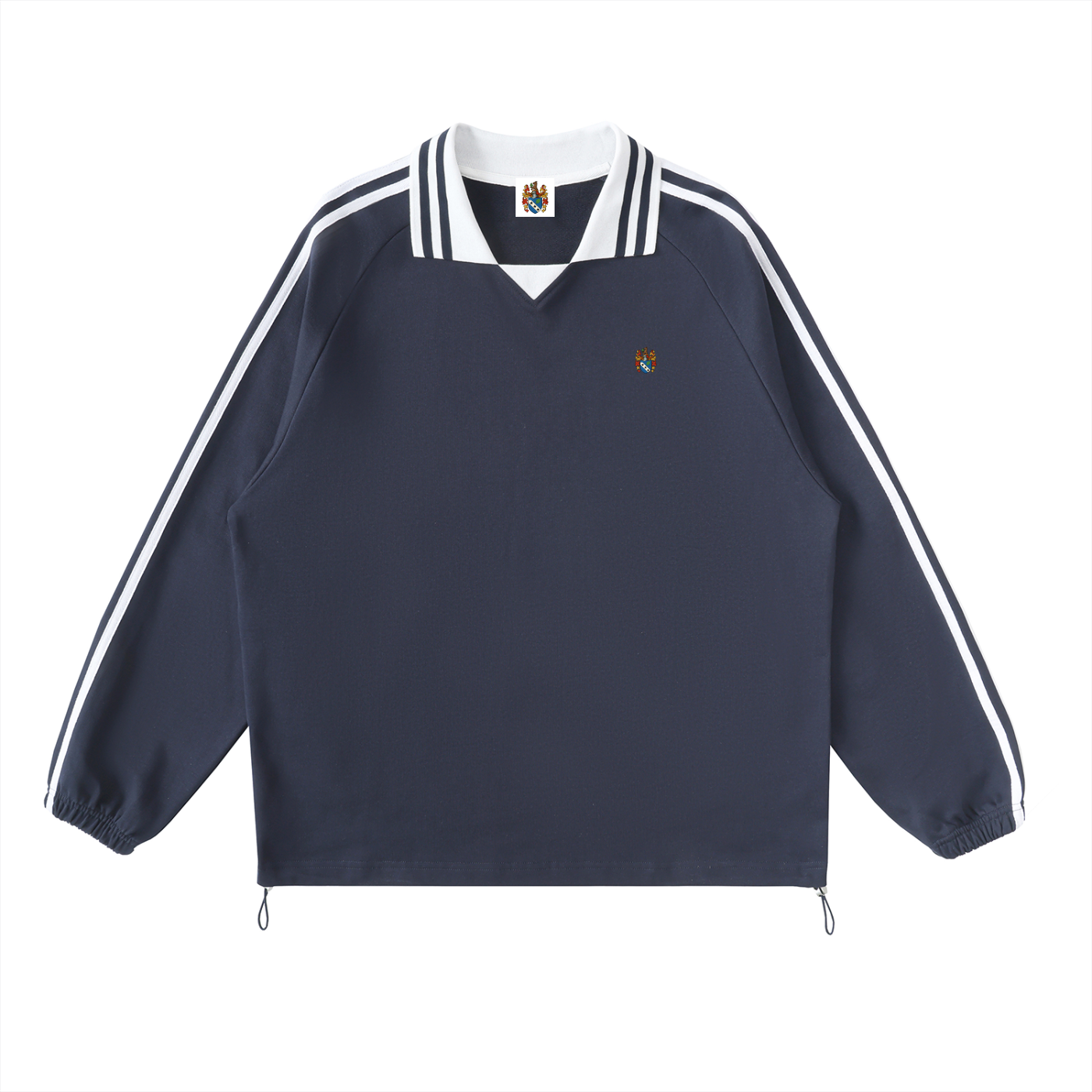 Striped Lapel Collar
