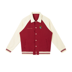 Contrast Raglan Sleeve Jacket - Red