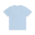 Crew Neck Cotton T-Shirt - Ice Water
