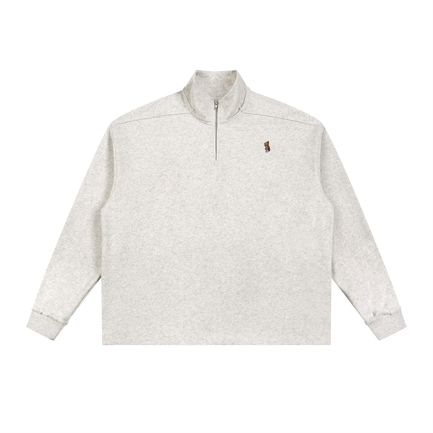 Norman Prince Crest Half-Zip - Oat