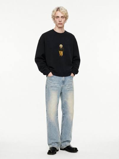 Charles Panda Cotton Sweatshirt - V Neck Charles