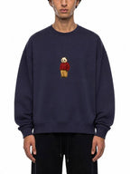 Charles Panda Cotton Sweatshirt - Red Sweatshirt Charles