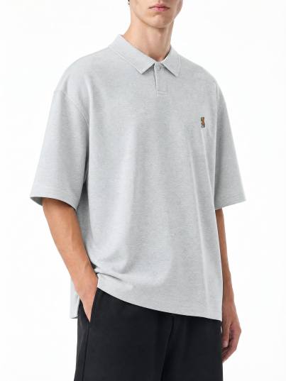 Crest Polo - Grey