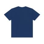 Crew Neck Cotton T-Shirt - Blue Pansy