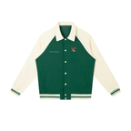 Contrast Raglan Sleeve Jacket - Green