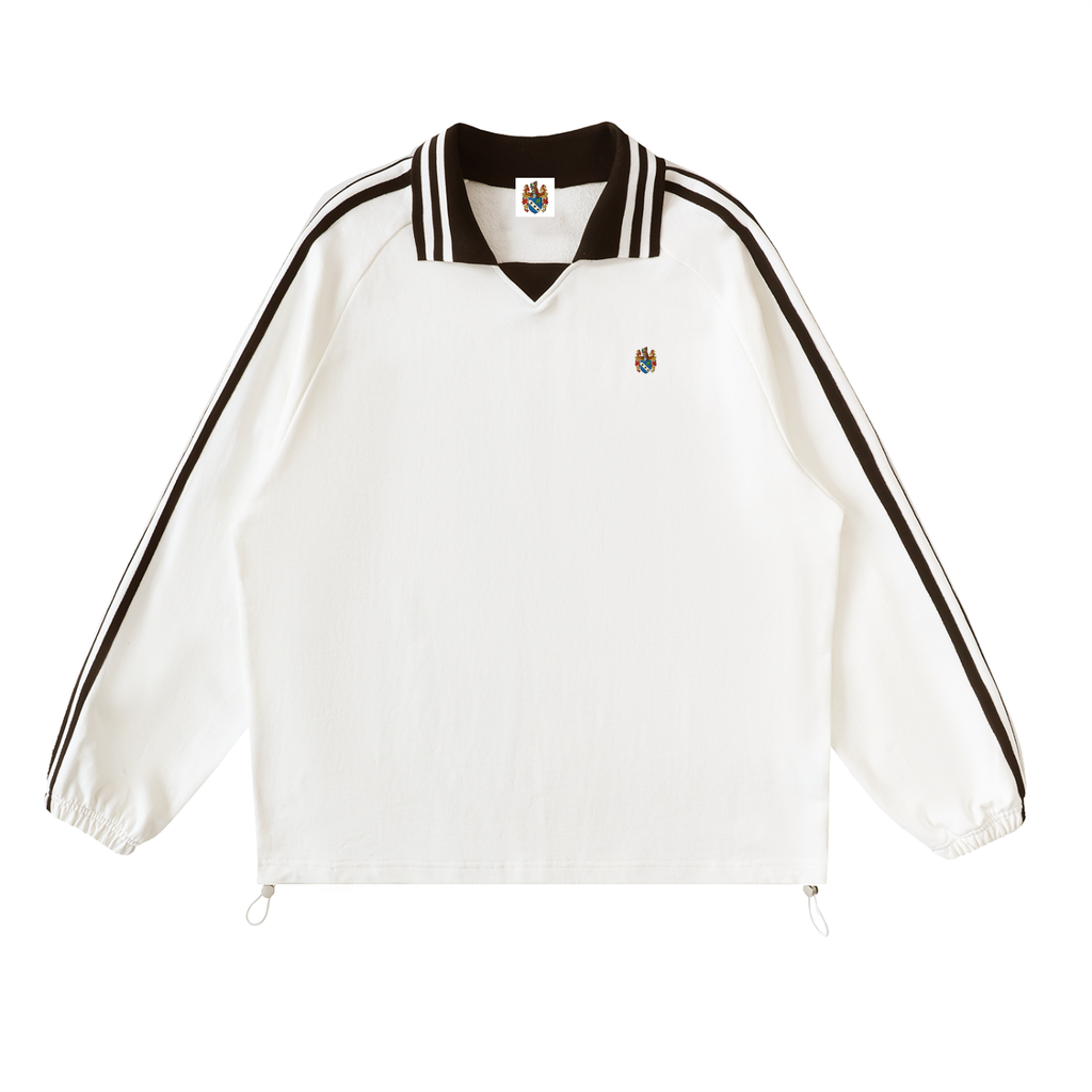 Striped Lapel Collar