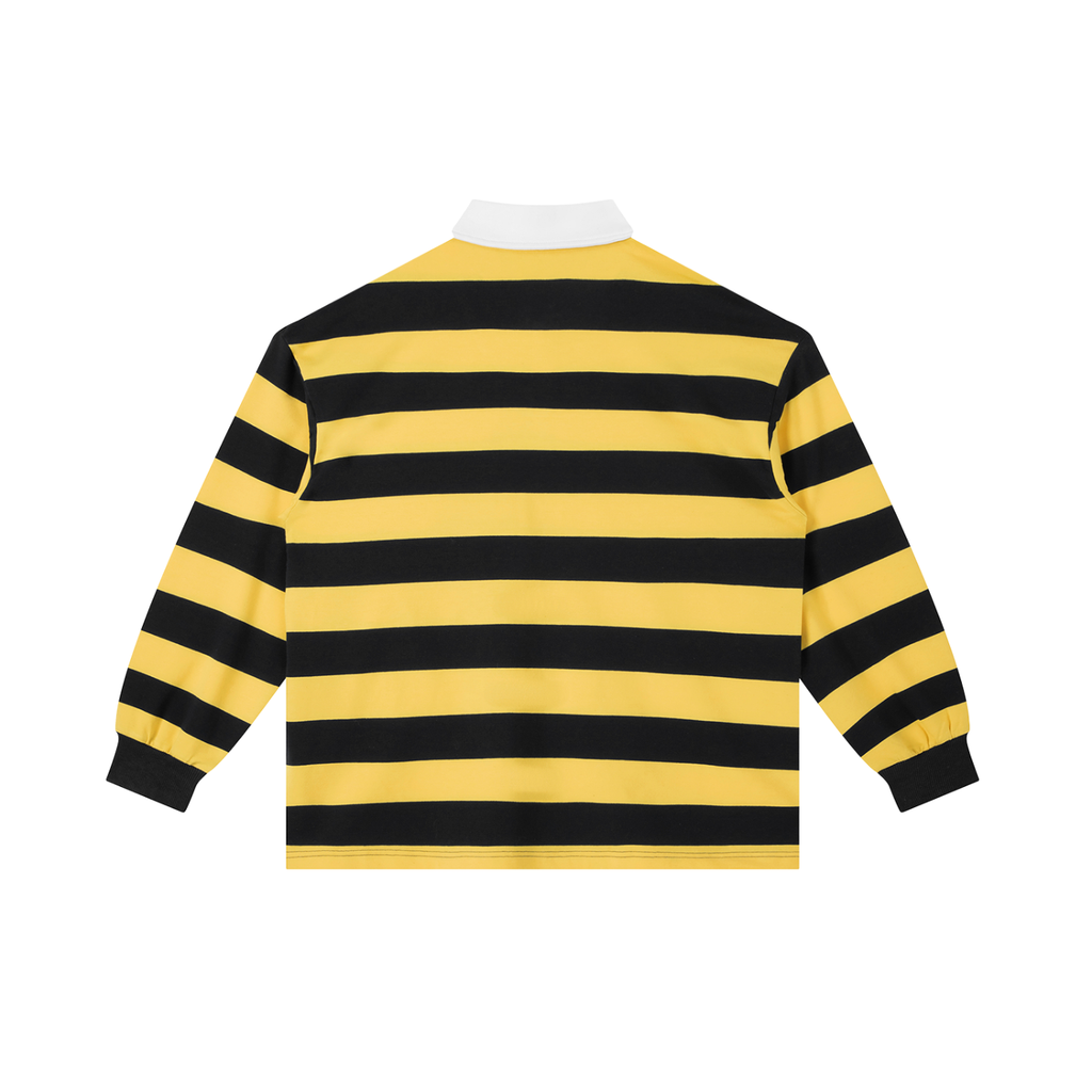 Block Stripe Rugby  Polo Shirt