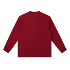 Crewneck Long-Sleeve Crest - Wine Red