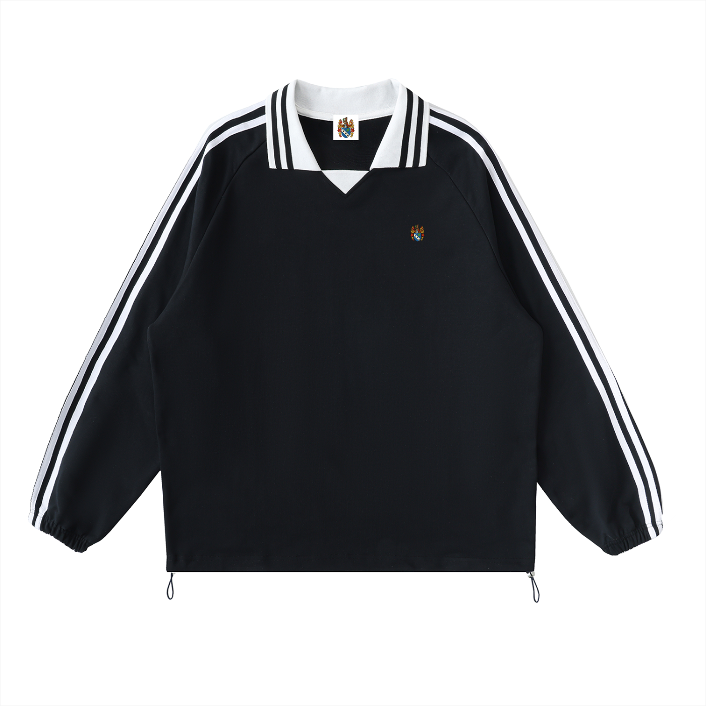 Striped Lapel Collar