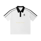 White Knight Contrast Collar Polo Shirt