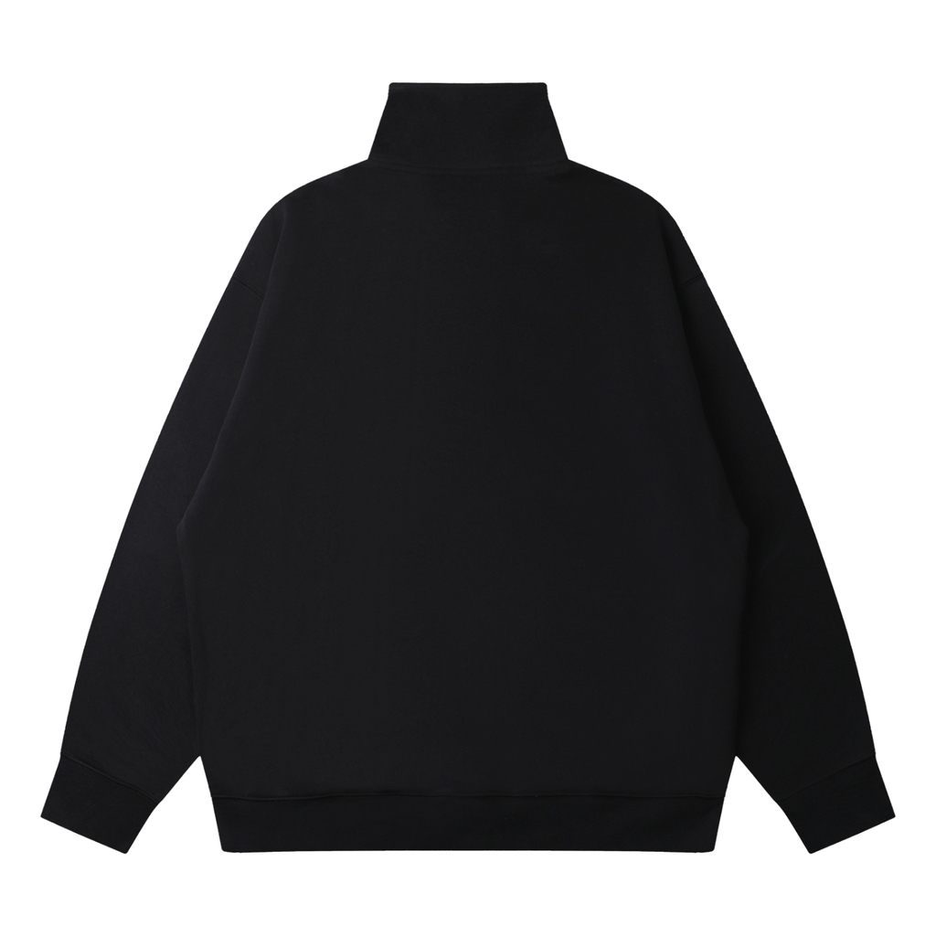 Cotton Drop Shoulder Quarter-Zip