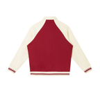 Contrast Raglan Sleeve Jacket - Red