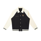 Contrast Raglan Sleeve Jacket - Black