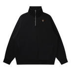 Cotton Drop Shoulder Quarter-Zip