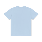 Crew Neck Cotton T-Shirt - Ice Blue