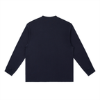 Crewneck Long-Sleeve Crest - Navy Blue