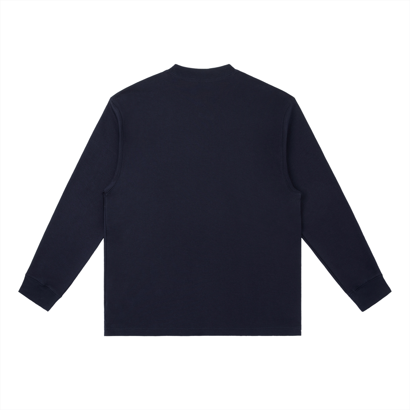 Crewneck Long-Sleeve Crest - Navy Blue